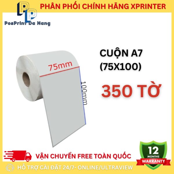 [500 TỜ/ TỆP] Giấy in Decal khổ A6, A7 cuộn, A6 tệp in đơn hàng, sàn TMĐT, vận chuyển. Giấy in decal bóc dán, cuộn 30m - Hình ảnh 11