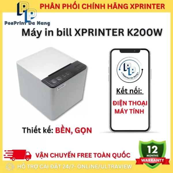 Máy in bill tính tiền Xprinter Q809K khổ 80mm - Hình ảnh 2