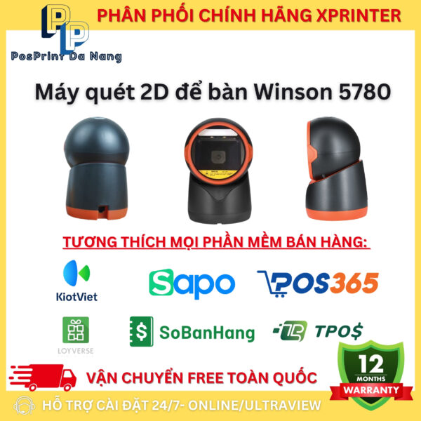 Máy quét mã vạch, đọc mã đa tia WINSON WAI-5780 - Hình ảnh 2