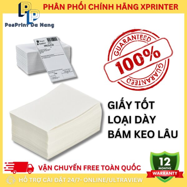 [500 TỜ/ TỆP] Giấy in Decal khổ A6, A7 cuộn, A6 tệp in đơn hàng, sàn TMĐT, vận chuyển. Giấy in decal bóc dán, cuộn 30m - Hình ảnh 8