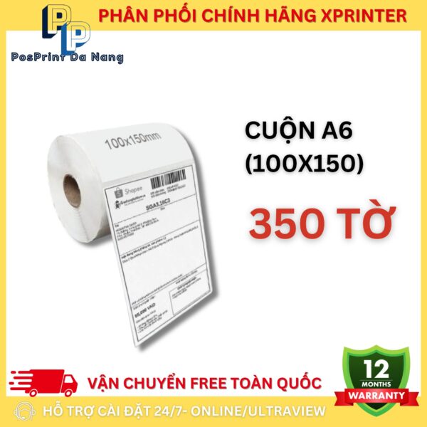 [500 TỜ/ TỆP] Giấy in Decal khổ A6, A7 cuộn, A6 tệp in đơn hàng, sàn TMĐT, vận chuyển. Giấy in decal bóc dán, cuộn 30m - Hình ảnh 10